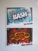 2 Cartes De Catch TOPPS SLAM ATTAX EVOLUTION Trading Card Game PROP CARD - PAY PER VIEW CARD - Trading Cards