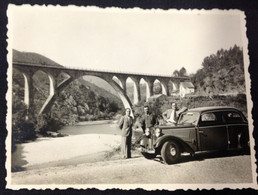 Old Car* Vieille Voiture* Carro Antigo Junto A Ponte Sobre O Vouga - Pecegueiro - 1938 (8,5*6cm) - Cars