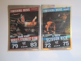 2 Cartes De Catch TOPPS SLAM ATTAX EVOLUTION Trading Card Game FINISHING MOVE - Trading Cards