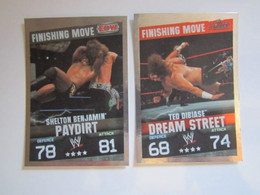 2 Cartes De Catch TOPPS SLAM ATTAX EVOLUTION Trading Card Game FINISHING MOVE - Trading Cards