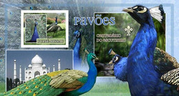 Guinea Bissau 2007, Animals, Birds And Scout, Peacock, Tash Ma Hal, BF IMPERFORATED - Paons