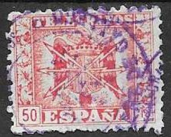 SPAIN # FROM 1949  MICHEL TE 84  TK: 11 1/4 - Télégraphe