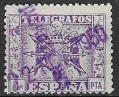 SPAIN # FROM 1949  MICHEL TE 93  TK: 13 1/2 - Télégraphe