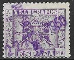 SPAIN # FROM 1949  MICHEL TE 93  TK: 13 1/2 - Telegraph