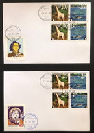 Russia Finland 2020 Fauna Wild Life Memorable Facts White Giraffe And Bottlenose Dolphin Peterspost Joint Issue FDC - FDC