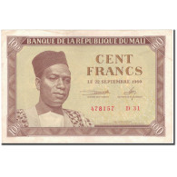 Billet, Mali, 100 Francs, 1960, 1960-09-22, KM:2, TTB - Mali