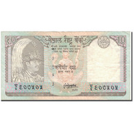 Billet, Népal, 10 Rupees, 1990, UNdated (1990), KM:31a, TB+ - Népal