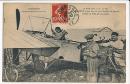 CPA 60 COMPIEGNE Aérodrome De Corbeaulieu Legagneux Prend Son Vol  14 Avril 1911 - Compiegne