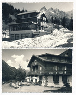 Lot De 2 Carte-photos CPSM 74 Environs De Chamonix  Photo TAIRAZ - Chamonix-Mont-Blanc