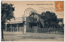 CPA 93 BLANC-MESNIL Avenue Centrale Et Café Du Globe - Andere & Zonder Classificatie