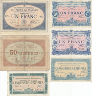Mont De Marsan 6 Billets 50 C Et 1 F 1914 à 1922 JP.082 - Handelskammer