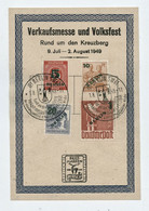 Grünaufdruck MiNr. 64-67; Ersttags-Karte (Michel 6500 €) Mit SoStpl. BPP Und DDR-gepr. - Brieven En Documenten