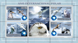 Guinea Bissau 2007, Polar Year I, Owl, Birds, 4val In BF - Anno Polare Internazionale