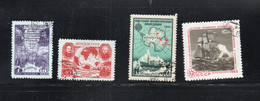 POLAR RESEARCH - RUSSIA - SELECTION OF 4 STAMPS  INC 1950  EXPEDITION SET OF 2 FINE SUED, SG CAT £75 - Events & Gedenkfeiern