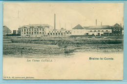 Braine-le-Comte (Usines Catala) Voyagé 1912/15 (timbre Détérioré) - Braine-le-Comte