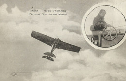 CPA - Nancy - Fêtes D'Aviation - L'Aviateur Gobé Sur Son Nieuport - ....-1914: Precursores