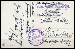 1916, Altdeutschland Bayern, Brief - Feldpost (postage Free)