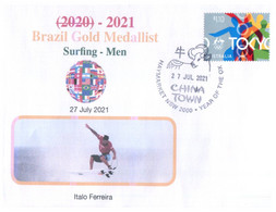 (V V 23 A) 2020 Tokyo Summer Olympic Games - Brazil Gold Medal - 27-7-2021 - Men's Surfing - Eté 2020 : Tokyo