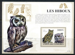 Comoro Is 2009 Birds, Owls MS MUH - Comores (1975-...)