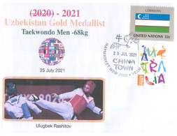 (V V 23 A) 2020 Tokyo Summer Olympic Games - Uzbekistan Gold Medal - 25-7-2021 - Taekwondo Men - Summer 2020: Tokyo