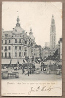 CPA BELGIQUE - ANVERS - Rue Canal Au Sucre Vue Du Quai Van Dyck - TB PLAN ANIMATION + TRAMWAY + Jolie Oblitération 1904 - Antwerpen
