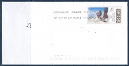 MonTimbrenLigne Montagne Alpinistes Lettre Verte 20g Sur Enveloppe Oblitéré 19-11-19 - Druckbare Briefmarken (Montimbrenligne)