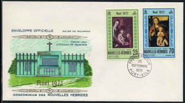 NOUVELLES HEBRIDES - NEW HEBRIDES - NOEL  / 1972 PREMIER JOUR (ref 8467d) - Covers & Documents