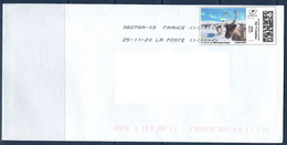 MonTimbrenLigne Caribou Neige  Lettre Verte 20g Sur Enveloppe Oblitéré 25-11-20 - Timbres à Imprimer (Montimbrenligne)