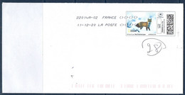 MonTimbrenLigne Renard Montagne  Lettre Verte 20g Sur Enveloppe Oblitéré 25-11-20 - Druckbare Briefmarken (Montimbrenligne)