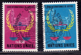 UNITED NATIONS GENEVE GINEVRA GENEVA ONU UN UNO 1980 INTERNATIONAL COURT OF JUSTICE SERIE 1.10fr USATO USED OBLITERE - Oblitérés
