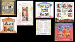 India 2020 Complete Full Set Year Pack Miniature Souvenir Sheets Blocks Assorted Themes - Komplette Jahrgänge