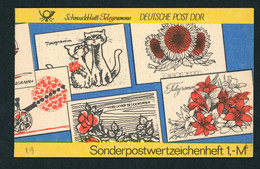 DDR Sonder Markenheftchen Michel Nummer SMHD19 Postfrisch Mit Mi.Nr. 2957 - Booklets