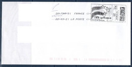 MonTimbrenLigne Fête Nationale Lettre Verte 20g Sur Enveloppe Oblitéré 22-03-21 - Druckbare Briefmarken (Montimbrenligne)