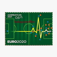 "EURO-2020" Azerbaijan Stamps 2021 Football Soccer MNH Single Stamp - Aserbaidschan