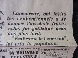1935 L'AMI DU PEUPLE: C'est Pas Nouveau..Prémonition,peut-être ..plus De Deux Siècles Avant ..On Embrasse Et C'est Foutu - Testi Generali