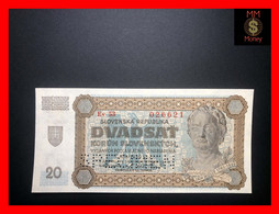 SLOVAKIA  20 Korun  11.9.1942   P. 7 S  Perforated  "specimen"   *rare*    UNC - Slovacchia