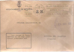 AYUNTAMIENTO DE REQUENA  1980 - Postage Free