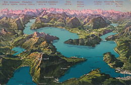 Geopraphical Map Mountains Greppen Kussnach Meggen St Adrian Arth Soldau Lowerz Hertenstein  Kastanienbaum Horw - Greppen