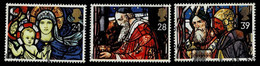 GB 1992,Michel# 1422, 1423, 1425 O  Christmas 1992 - Stained-glass Windows - Gebraucht