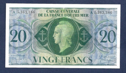 French Equatorial Africa 20 Francs 1944 P17d EF - Altri – Africa