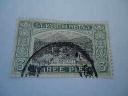 SORUTH INDIA STATES USED STAMPS LANDSCAPES  O - Soruth