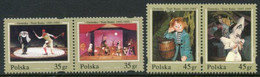 POLAND 1995 "Grotesk" Theatre  MNH / **.  Michel 3537-40 - Nuevos