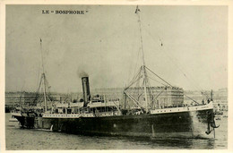 BOSPHORE * Carte Photo * Bateau Cargo Paquebot Commerce Marine Marchande ? Compagnie Messageries Maritimes MM - Commerce