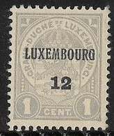 Luxembourg 1912 Prifix Nr. 79 - Prematasellados