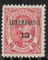 Luxembourg 1913 Prifix Nr. 90 - Preobliterati