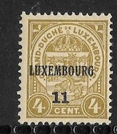 Luxembourg 1911 Prifix Nr. 75 - Preobliterati