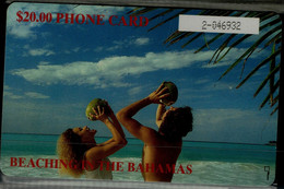 BAHAMAS 1996 PHONECARD BEACHING IN THE BAHAMAS MINT VF!! - Bahamas