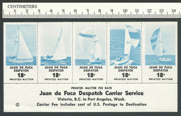 B64-56 CANADA Juan De Fuca Local Post 1975 Sheet 32 MNH Boats - Local, Strike, Seals & Cinderellas