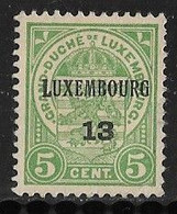 Luxembourg 1913 Prifix Nr. 88 - Voorafgestempeld