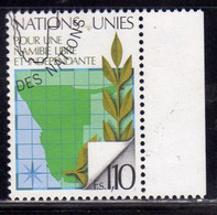 UNITED NATIONS GENEVE GINEVRA GENEVA ONU UN UNO 1979 NAMIBIA INDEPENDENT LIBRE INDEPENDANTE 1.10fr USATO USED OBLITERE' - Gebraucht